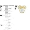 Banter Child'S Cubic Zirconia ©Disney Minnie Mouse Stud Earrings In 10K Gold Earrings