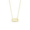 Banter Diamond-Cut Open Oval Necklace In 10K Gold Necklaces