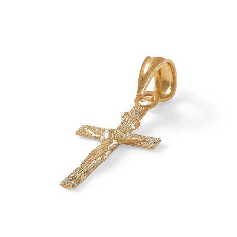 Banter 10K Gold Diamond-Cut Crucifix Charm Charms