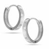 Banter Polished Huggie Hoop Earrings In Solid Sterling Silver Earrings