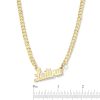 Banter Bold Script Name Personalized Chain Necklace In Solid Sterling Silver With 14K Gold Plate (1 Line) - 18" Necklaces