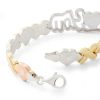 Banter 10K Tri-Tone Gold Bonded Sterling Silver Xo I Love You Stampato Bracelet - 7.25" Bracelets