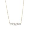 Banter 1/6 Ct. T.W. Diamond "Strong" Necklace In 10K Gold Necklaces