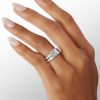 Banter Princess-Cut Cubic Zirconia Bridal Set In Sterling Silver Rings