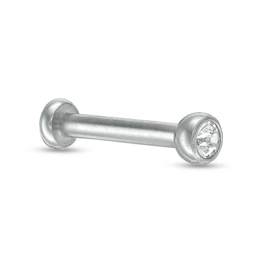 Banter Titanium Crystal Stud - 16G 5/16" Ear