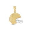 Banter Child'S Football And Helmet Necklace Charm In 10K Two-Tone Gold Charms