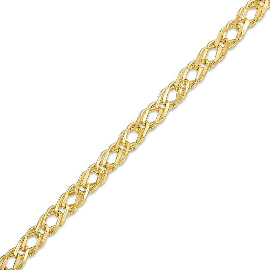 Banter 4.10Mm Diamond-Cut Rambo Chain Bracelet In 10K Hollow Gold - 7.5" Bracelets