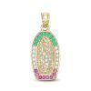 Banter Cubic Zirconia Our Lady Of Guadalupe Necklace Charm In 10K Gold Charms