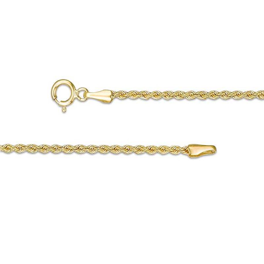 Banter 1.6Mm Rope Chain Necklace In 10K Semi-Solid Gold - 22" Necklaces