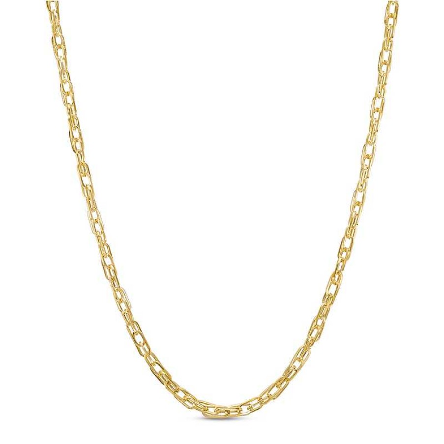 Banter 2.7Mm Woven Link Chain Necklace In 10K Hollow Gold - 18" Necklaces