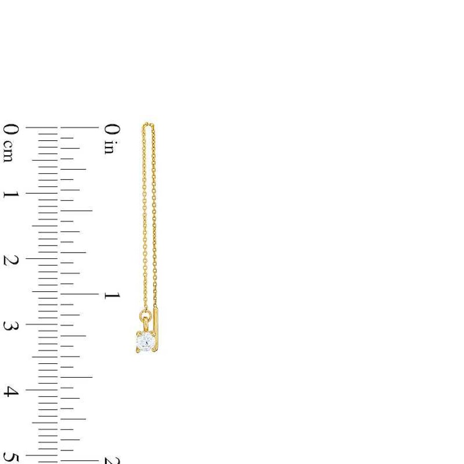 Banter 10K Gold Cz Threader Earrings Earrings