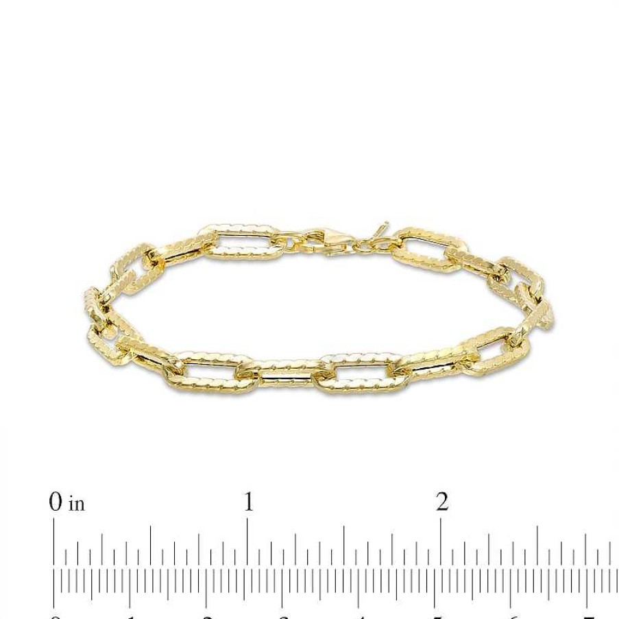 Banter 1.6Mm Twist Paper Clip Chain Bracelet In 10K Hollow Gold - 7.5" Bracelets