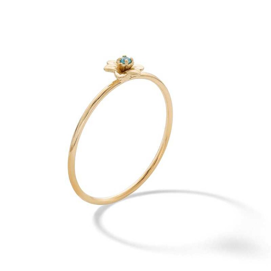 Banter 10K Solid Gold Cz Daffodil Ring Rings