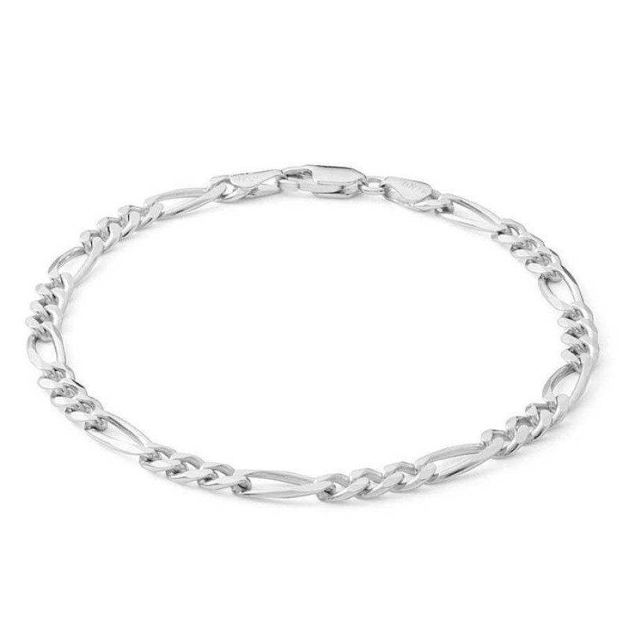 Banter Made In Italy 120 Gauge Figaro Chain Bracelet In Sterling Silver - 8" Bracelets