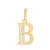 Banter Cubic Zirconia "B" Initial Necklace Charm In 10K Solid Gold Charms