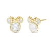 Banter Child'S Cubic Zirconia ©Disney Minnie Mouse Stud Earrings In 10K Gold Earrings