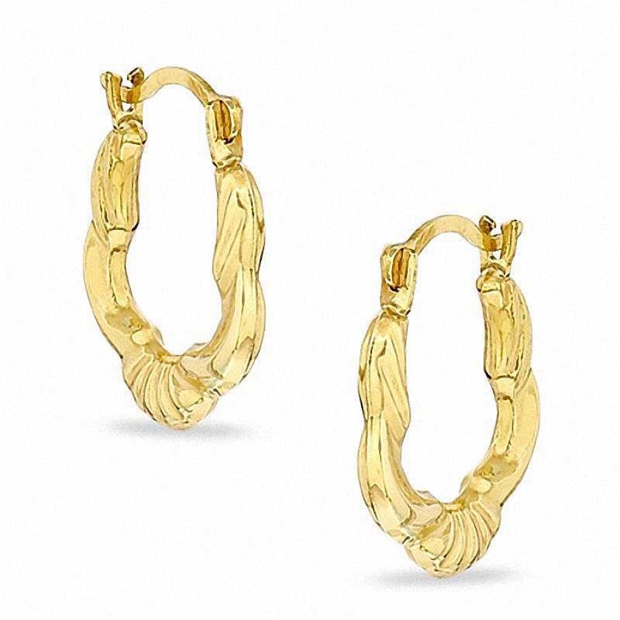 Banter 11Mm Fan Hoop Earrings In 10K Gold Earrings