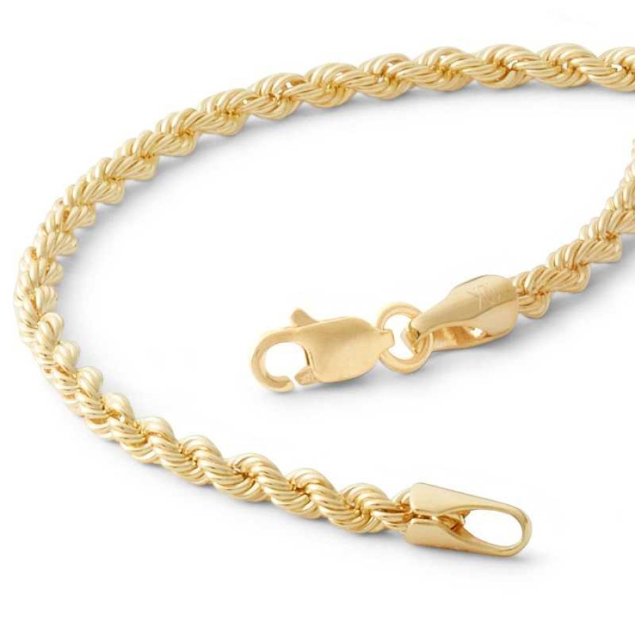 Banter 14K Hollow Gold Rope Chain Bracelet - 7" Bracelets