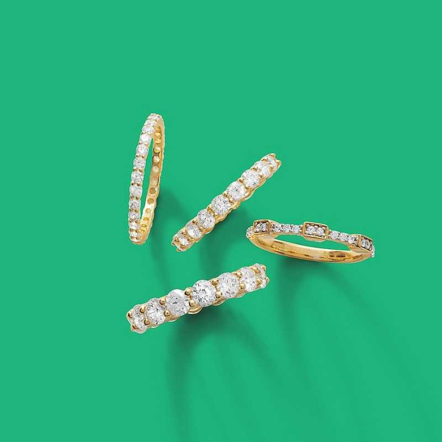 Banter Cubic Zirconia Eternity Band In 10K Gold Rings