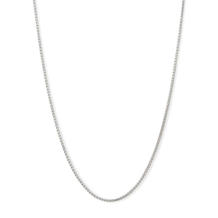 Banter Made In Italy 090 Gauge Box Chain Necklace In Sterling Silver - 18" Necklaces