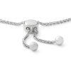 Banter 6Mm Cubic Zirconia Frame Station Bolo Bracelet In Sterling Silver - 9" Bracelets