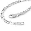 Banter Made In Italy 100 Gauge Figaro Bracelet In Solid Sterling Silver Bracelets