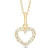 Banter Child'S Cubic Zirconia Heart Outline Pendant In 10K Gold - 13" Necklaces