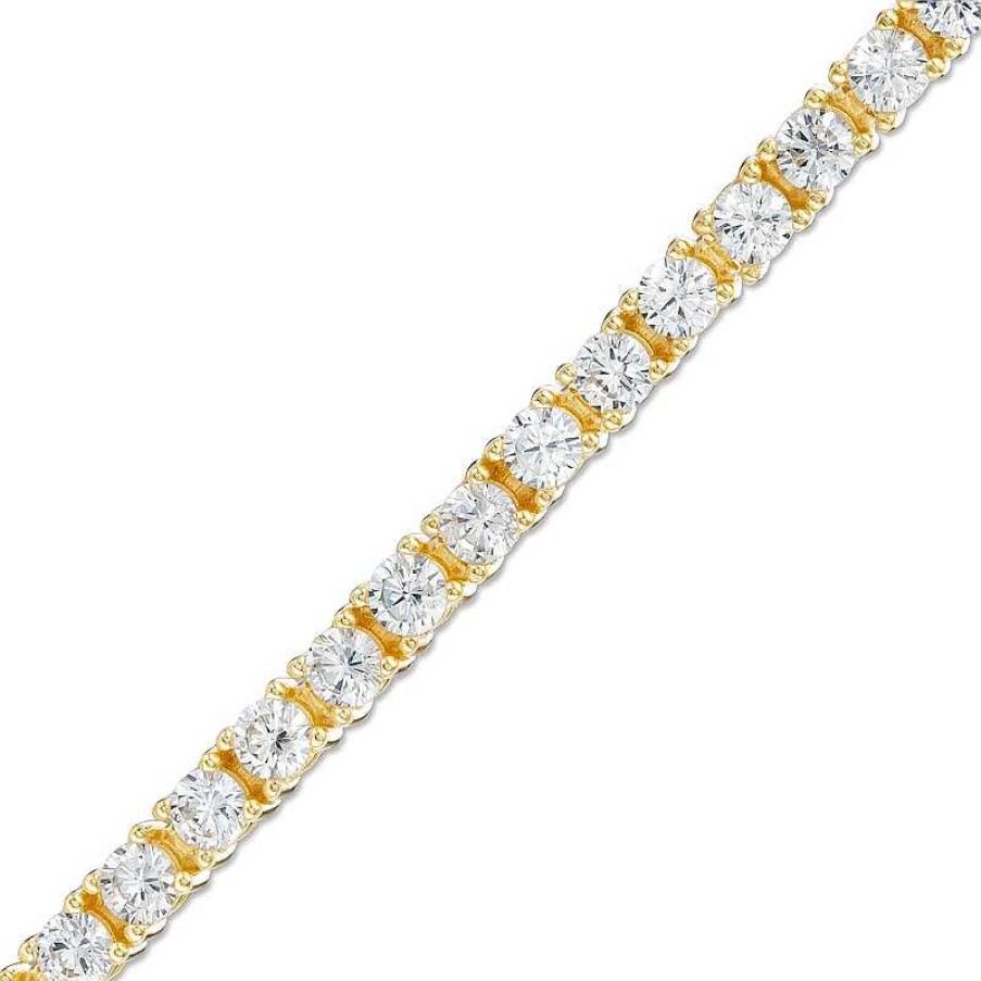 Banter 3Mm Cubic Zirconia Tennis Bracelet In 18K Gold Over Silver - 7.25" Bracelets