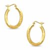 Banter 10K Gold 22Mm Florentine Hoop Earrings Earrings