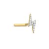 Banter 14K Gold Lightning Bolt L-Shaped Nose Stud - 18G 5/16" Nose