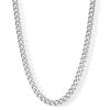 Banter Made In Italy 150 Gauge Curb Chain Necklace In Solid Sterling Silver - 24" Necklaces