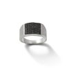 Banter Black And White Cubic Zirconia Dome Ring In Sterling Silver Rings