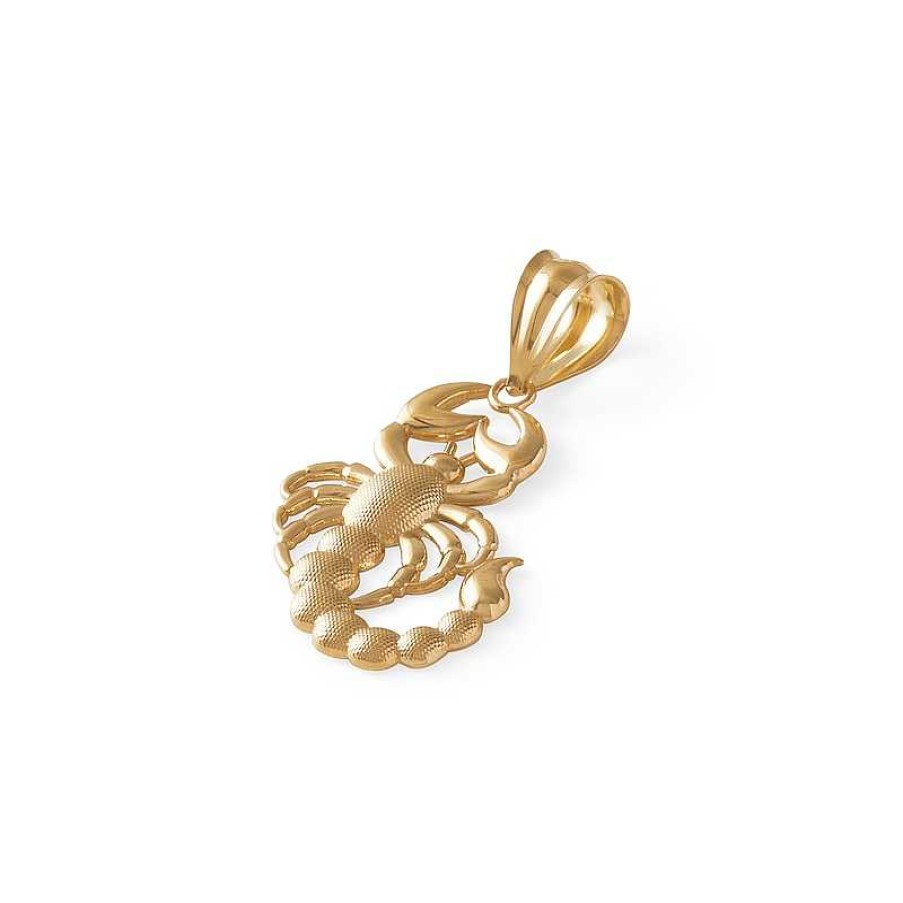 Banter Textured Scorpion Charm In 10K Solid Gold Charms