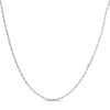 Banter 018 Gauge Solid Singapore Chain Necklace In Brass With Silver Electroplate - 26" Necklaces