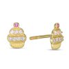 Banter Child'S Multi-Color Cubic Zirconia Cupcake Stud Earrings In 10K Gold Earrings