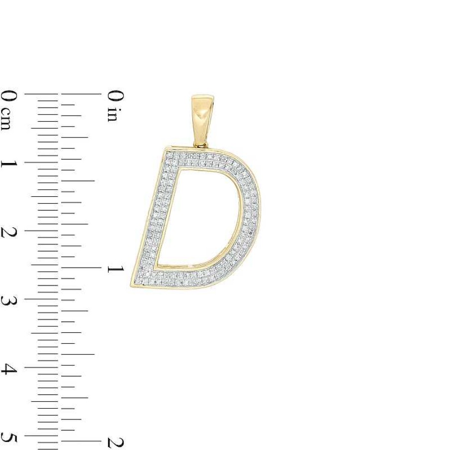 Banter 1/5 Ct. T.W. Diamond "D" Necklace Charm In 10K Gold Charms