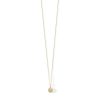 Banter 10K Semi-Solid Gold Cz Champagne Halo Necklace Necklaces