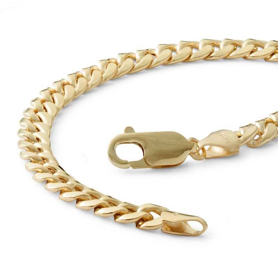 Banter 14K Semi-Solid Gold Cuban Chain Bracelet - 7.5" Bracelets