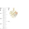 Banter Mama Rose Heart Necklace Charm In 10K Two-Tone Gold Charms