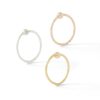 Banter Sterling Silver Textured Captive Bead Three Piece Nose Ring Set - 22G Nose