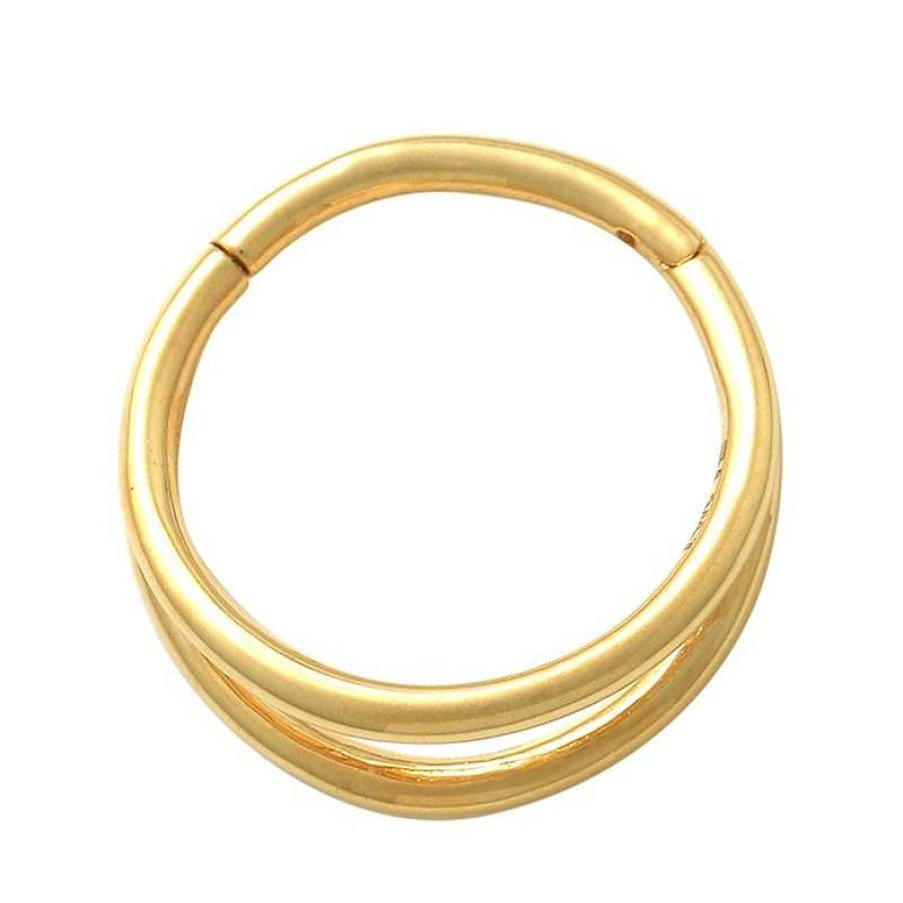 Banter 10K Gold Split Hoop - 16G 3/8" Nose