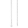 Banter 10K Hollow White Gold Figaro Chain - 20" Necklaces