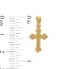 Banter Budded Cross Necklace Charm In 10K Solid Gold Charms