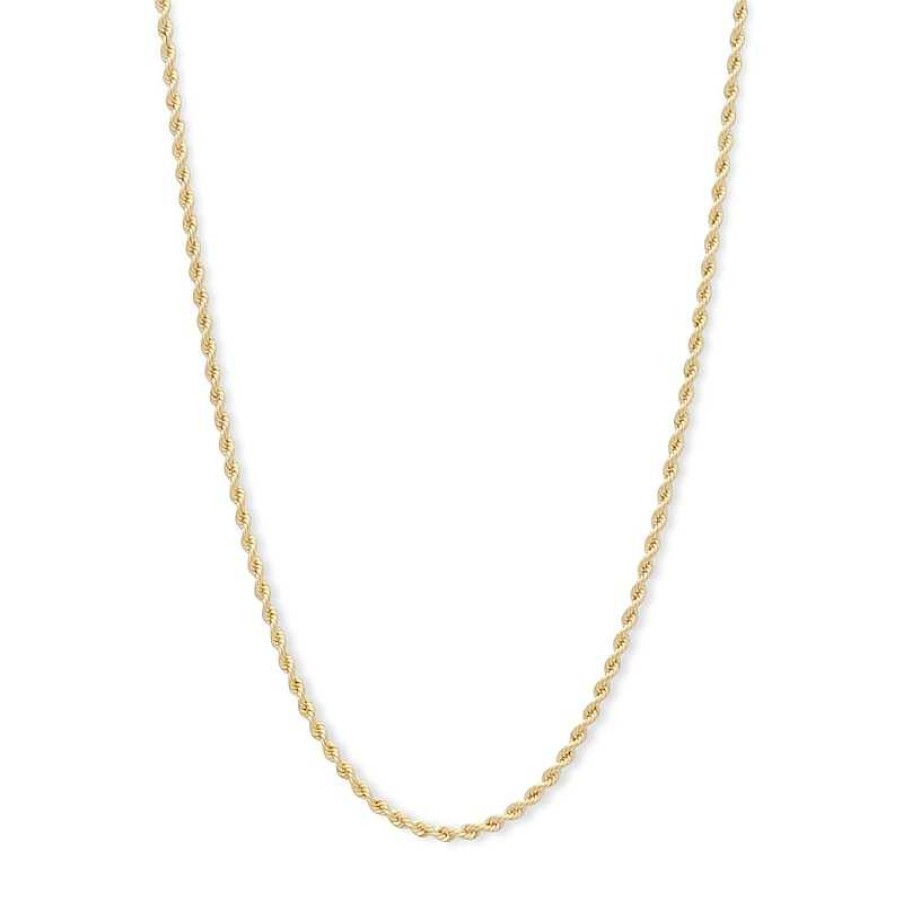 Banter 012 Gauge Hollow Rope Chain Necklace In 14K Gold - 20" Necklaces