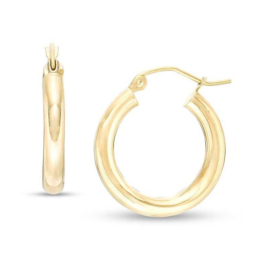 Banter 20Mm Hoop Earrings In 14K Tube Hollow Gold Earrings