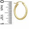 Banter 10K Gold 22Mm Diamond-Cut Tube Hoop Earrings Earrings