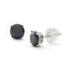 Banter 6Mm Black Cubic Zirconia Stud Earrings In Sterling Silver Earrings