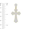 Banter 1/4 Ct. T.W. Diamond Pav Cross Necklace Charm In Sterling Silver With 14K Gold Plate Charms