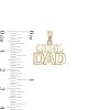 Banter Girl Dad Block Necklace Charm In 10K Gold Charms