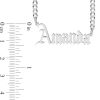 Banter Gothic Nameplate Curb Chain Necklace In Sterling Silver - 18" Necklaces